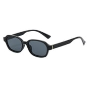 HBMYN Retro Rectangle Polarized Sunglasses for Women Men | Trendy Hexagon Narrow Chic Y2K Shades Sunnies, Classic Rectangle Sunglasses for Women