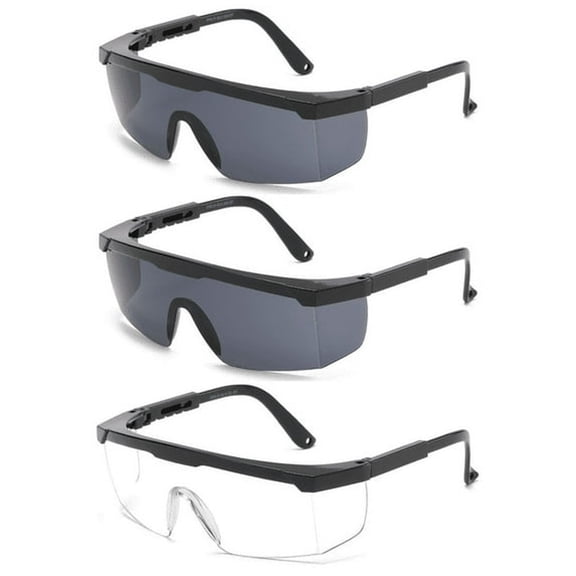 HBMYN Safety Goggles for Men - Impact Resistant & Uv400 Coated Lenses - Eyewear for Labs and Work - Smoke for Construction Diy Eye Protection Safety Accessory