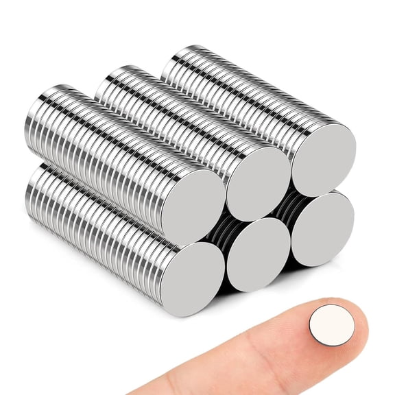 HBMYN Small Magnets,150 Pack Refrigerator Magnet 10X1Mm | Rare Earth Magnets Neodymium Magnet for Crafts,Whiteboard,Kitchen Cabinet 150 Pack 10X1Mm 1Mm Magnets