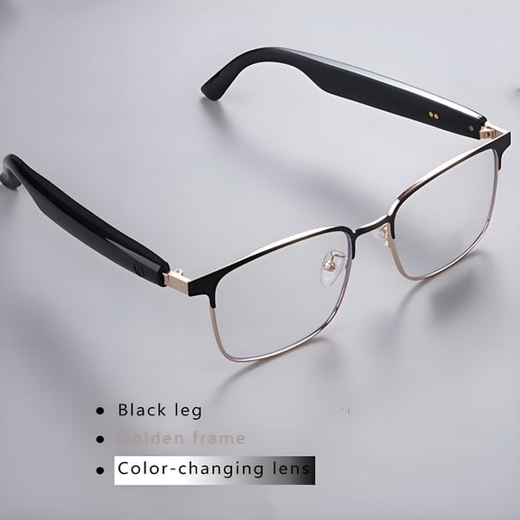 HBMYN Smart Glasses with AI Translation, Hands-Free Bluetooth Calling, Photochromic Lenses, Blue Light Blocking, Lightweight Wearable Tech for iPhone Android