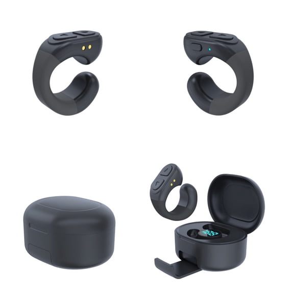 HBMYN Smart Phone Remote Control TikTok Scrolling Rings with Page Turner App BT Remote for Selfie Watching Video 2.2 inches / 56 mm Portable Black, Hands-Free tiktok scrolling ring