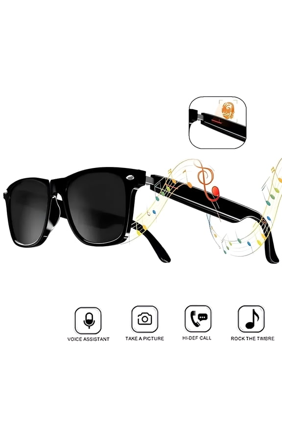 Smart Sunglasses, Bluetooth Audio Glasses for Men and Women, Remote Photography, Smart Glasses for Women
