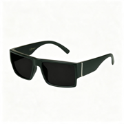 HBMYN Super Dark Sunglasses Mens Black Wrap Around Lowrider Gangster Cholo Vintage Flat Top Classic Dark Sunglasses