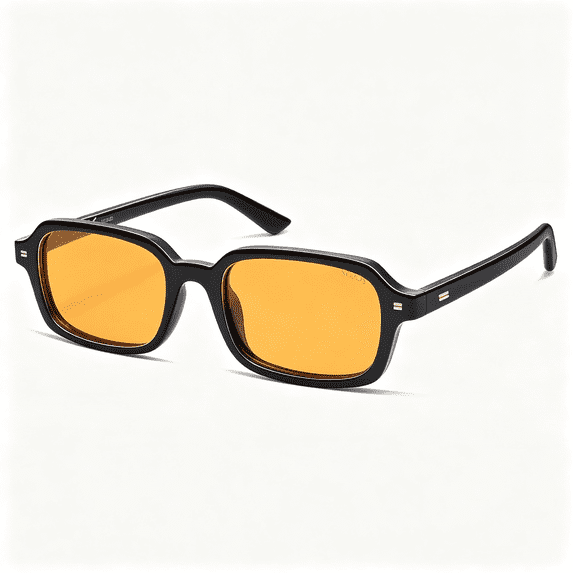 HBMYN Trendy Rectangle Polarized Sunglasses Womens Mens,Small Retro ...