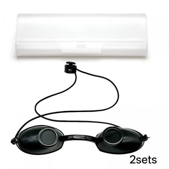 HBMYN Uv Eye Protection, Tanning Bed Goggles, Red Light Therapy Eyeshields with Case