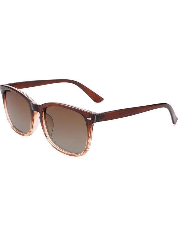 Women'S Polarized Sunglasses for Medium to Large Faces-Fashion Square Shades Uv400 Protection,Versatile Sunglasses for Wide Face Women
