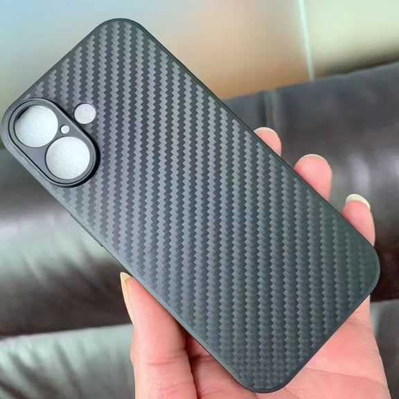 HBMYN for Iphone 17 Limitless Aramid Fibre Case,Compatible with Magsafe,Full Camera Protection,Shockproof,Black Case Carbon Fiber for Iphone 17