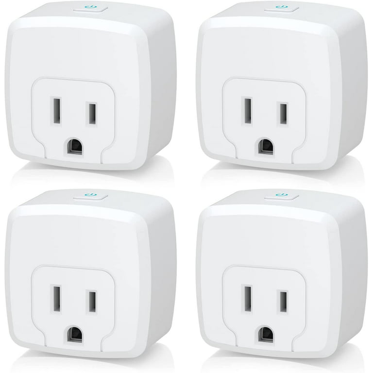 HBN Smart Plug Mini 15A, WiFi Smart Outlet Works with Alexa, Google Home  Assistant, Remote Control with Timer Function, No Hub Required, ETL  Certified, 2.4G WiFi Only, 4-Pack 