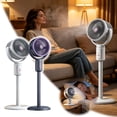 thumbnail image 1 of HBNL Smart Standing Fan with Remote, 28.7 inch Oscillating Floor Fan, Rechargeable Battery LED Display Timer Fan, Quiet Portable Pedestal Fan for Bedroom Home Office, 1 of 6