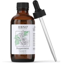 HBNO Peppermint Essential Oil Pure, Natural Aromatherapy Oil for Diffusers, 4 fl Oz