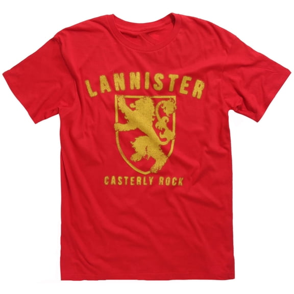 HBO'S Game of Thrones Men's Lannister T-Shirt, Red, Large