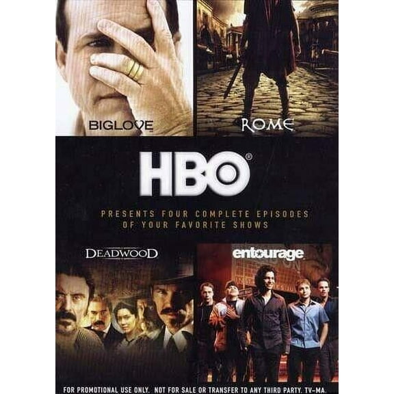 HBO Series Sampler: Biglove / Rome / Deadwood / Entourage (DVD, Slim Case) NEW