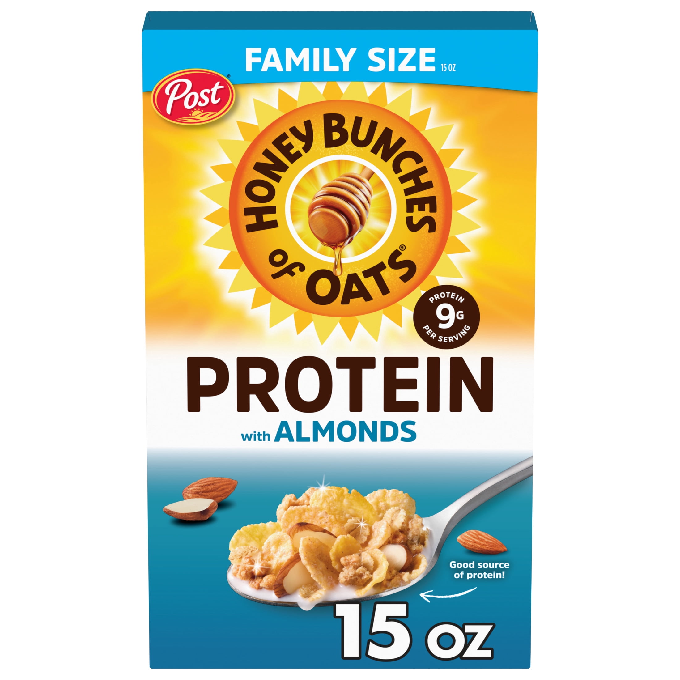 Honey Bunches of Oats Protein Honey & Almond Cereal - 15 oz