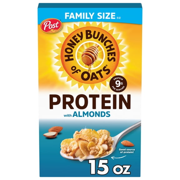 Honey Bunches of Oats Protein Honey & Almond Cereal - 15 oz