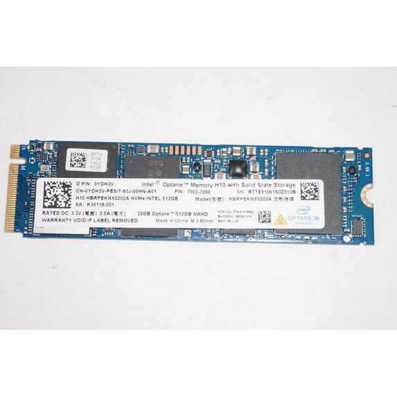 HBRPEKNX0202AH Hp 512 GB M.2 PCIe 32GB Optane SSD Drive 17M-CE0013DX