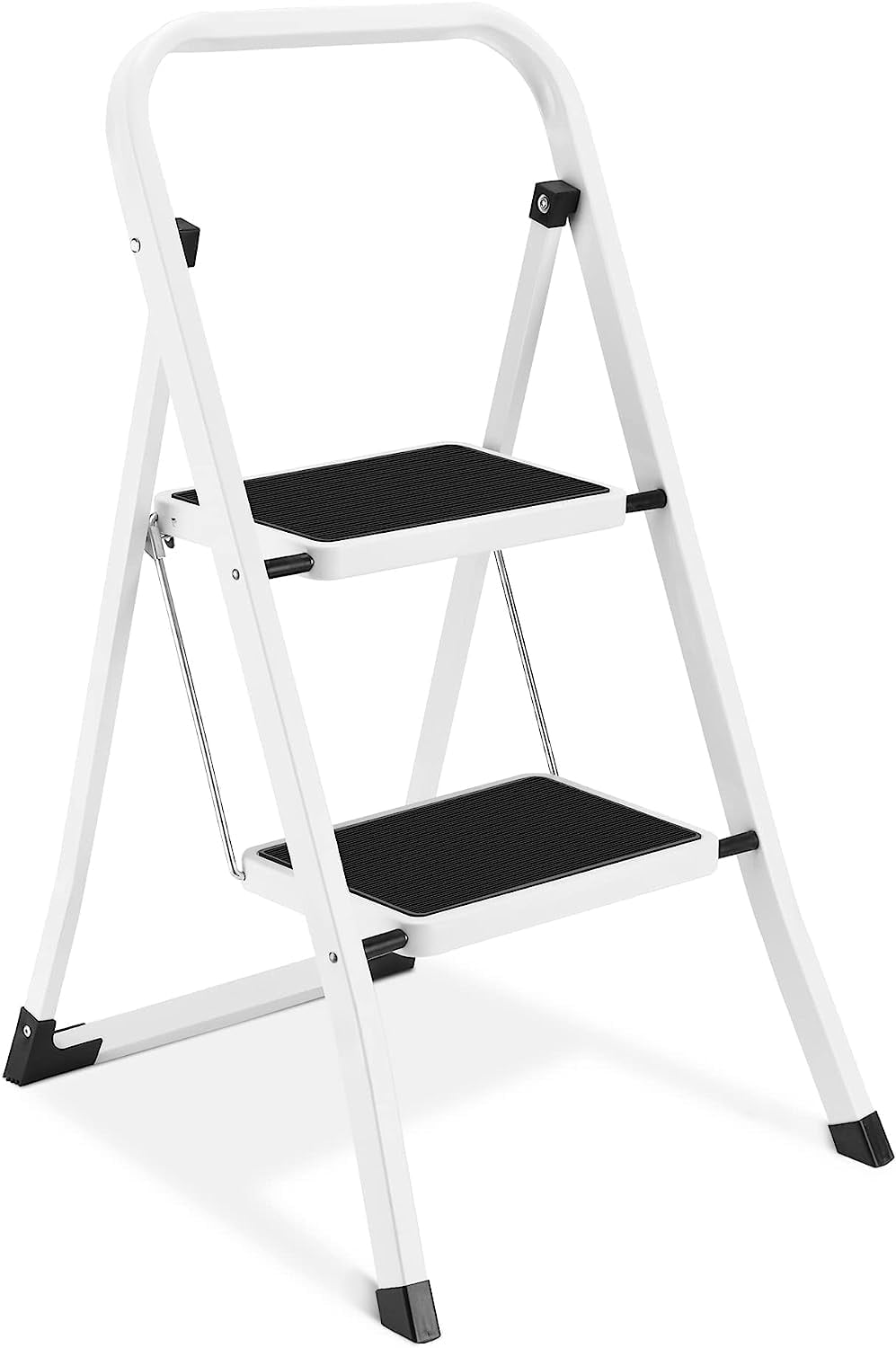 HBTower 2Step Ladder Folding Step Stool Portable with AntiSlip Pedal