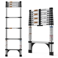 8.5Ft 330LBS Heavy Duty Capacity Aluminum Telescoping Ladder only