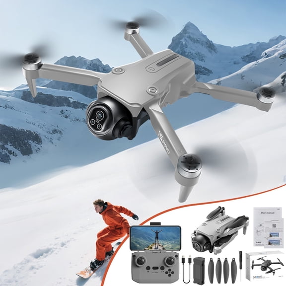 HBYJLZYG 1080P FPV Drone Featuring Brushless Motor, 150° Lens, 360° Obstacle Avoidance, Altitude Hold, 2.4G Control, 12-Minute Flight, Storage Bag for Beginners