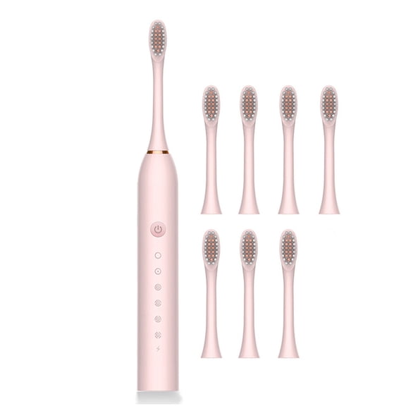 HBYJLZYG 3 Set Electric Toothbrush with 8 Replacement Heads, IPX7 Waterproof for Shower Bath, 60 Days Battery Life with 8H Charge, 2 Min Timer with 30 Sec Pause for Adults