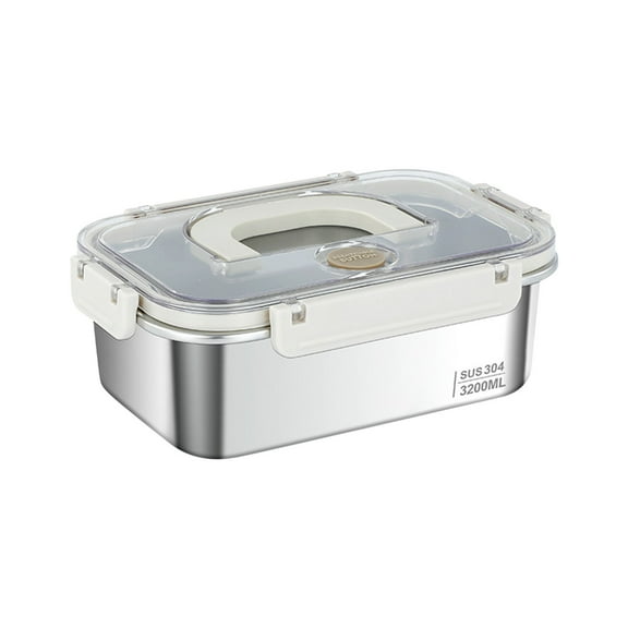 HBYJLZYG 304 Fresh-keeping Box Stainless Steel Sealed Jar Lunch Box Fruit And Vegetable Sealed Bento Lunch Box