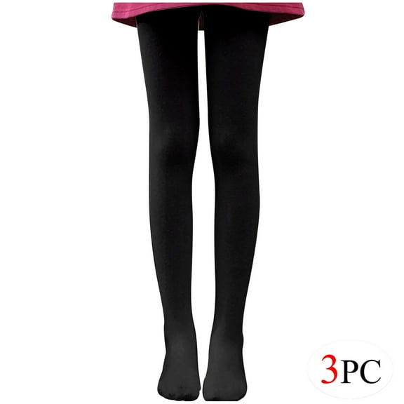 HBYJLZYG 3PC Tights For Women High Waisted Pantyhose All Age Thin Dance Socks Base Socks Full-Length Leggings-Ultra Soft&Elastic Black