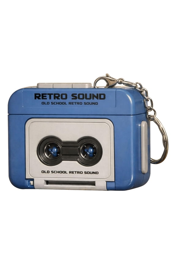 5 Pack Retro Recorder Keychain, Old School Tape Player Charm, Compact Lightweight for Keys Phone, Great Collectible Accessory for Music Fans
