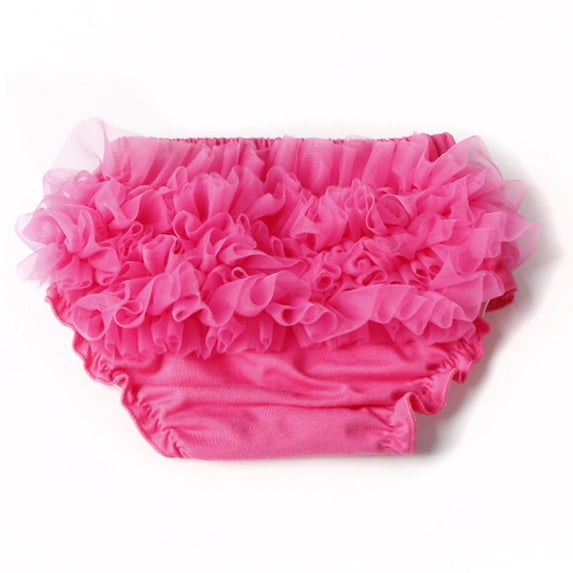 HBYJLZYG Baby Girl Ruffle Bloomers, Layered Tulle Diaper Cover with Elastic Waistband, Newborn Photography Prop Cake Smash Outfit, Baby Shower Gift for 0-24 Months