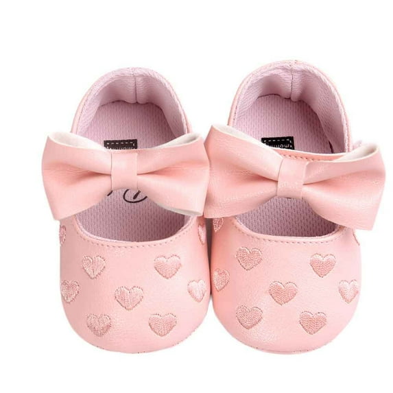 HBYJLZYG Baby Shoes Anti-Slip Prewalker Leather Princess Shoes, Baby Girl Bowknot Leater Anti-Slip Soft Sole Toddler Shoes