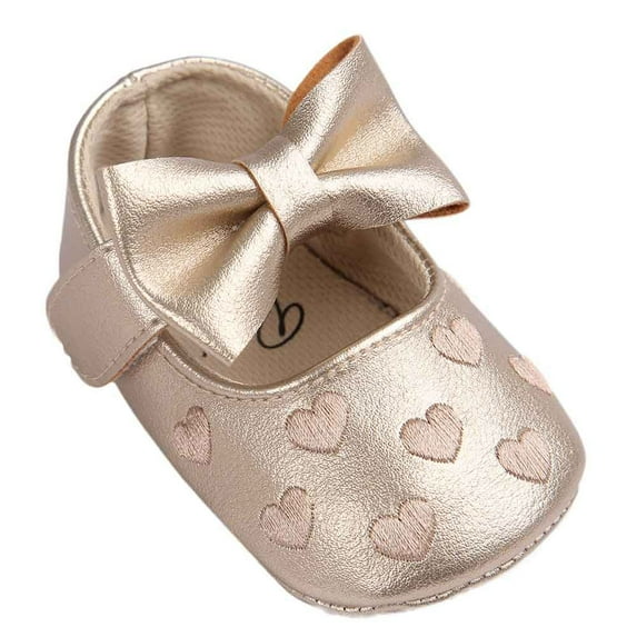 HBYJLZYG Baby Shoes Anti-Slip Prewalker Leather Princess Shoes, Baby Girl Bowknot Leater Anti-Slip Soft Sole Toddler Shoes