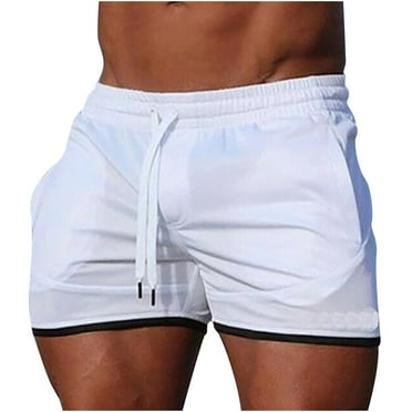 HBYJLZYG Board Shorts For Men, Summer Solid Breathable Quick Dry Swim Trunks Athletics Drawstring Elastic Waist Beach Shorts