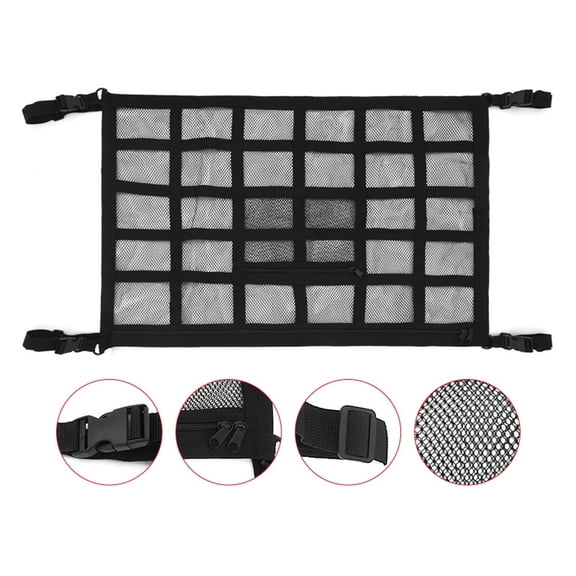 HBYJLZYG Car Accessories 19.68X27.55In Car Trunk Pickup Net Car Roof Storage Roof Net Upgrade Webbing Storage Bag