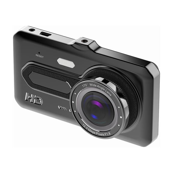 HBYJLZYG Car Accessories 4-Inch Dash Cam with Front and Rear Dual Lens High-Definition 1080P Reverse Image Dvr in Multiple Languages