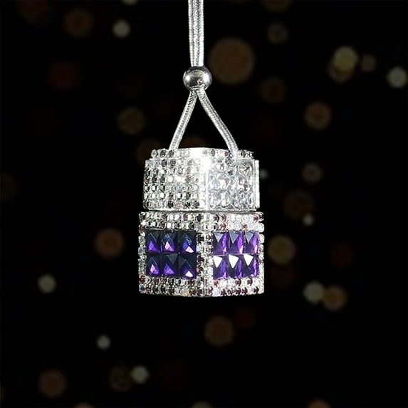 HBYJLZYG Car Accessories Automotive Diamond Perfume Bottle Pendant Car Perfume Bottle Car Pendant Rearview Mirror Car Car Hanging Empty Bottle