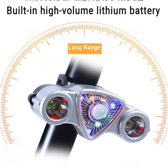 HBYJLZYG Car Accessories Bike Lights for Night Riding 9+2 Leds 6 Modes Usb Charging Mtb Headlight Most Powerful Biking Bicycle Light