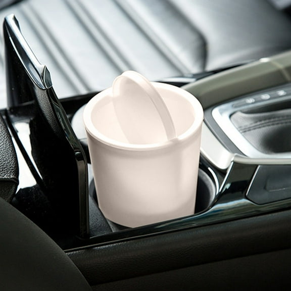 HBYJLZYG Car Accessories Car Mini Flip Lid Trash Can Desktop Oscillate Lid Trash Can with Lid Plastic