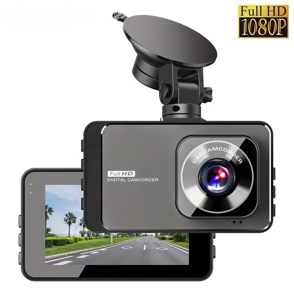 HBYJLZYG Car Accessories Dash Cam 1080P Dvr Car Driving Recorder 3 Inch Screen Dashboard Camera 140° Wide Angle,Parking,Loop Recording