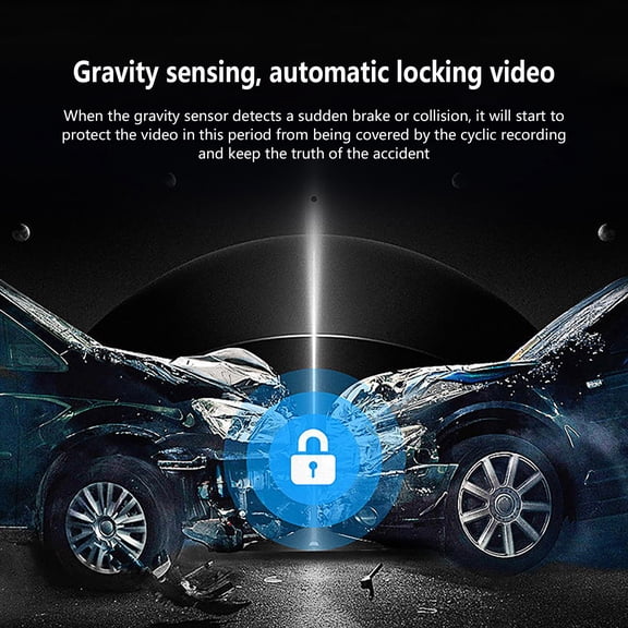 HBYJLZYG Car Accessories Driving Recorder 1080P Recording Lens Mobile Phone Wifi Connected Car Recorder