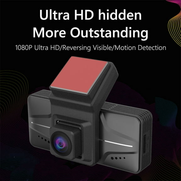 HBYJLZYG Car Accessories Upgraded High Definition Dash Cam Built with 1080P Dashboard Before and Tail Camera Recorder, 3Inch Touchscreen, 120° Wide Angle, Night Vision