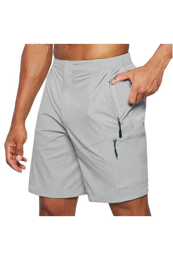 Cargo Shorts For Men Stretch Waist Summer Thin Multi Pockets Casual Athletic Quick Dry Beach Shorts Overalls Shorts Beachwear