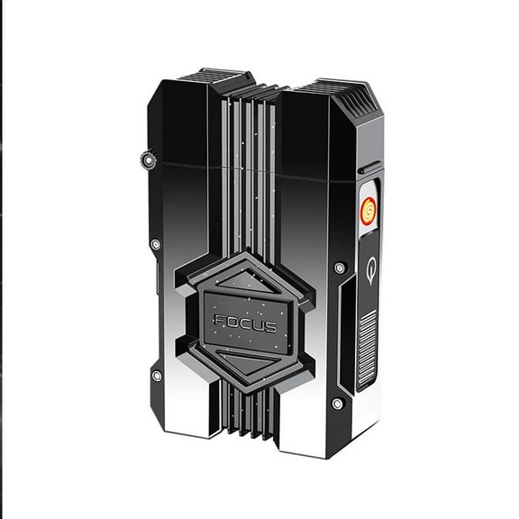 HBYJLZYG Cigarettes Thick Case Double Direct Flame Windproof Lighter Case Gift Personalized Wholesale, Kitchen Storage Organization