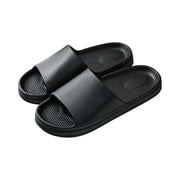 HBYJLZYG Cloud Slippers For Women And Men, Pillow House Slippers Shower Shoes Indoor Slides Bathroom Sandals, Ultimate Comfort, Lightweight, Thick Sole, Non-Slip, Easy To Clean