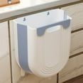 thumbnail image 1 of HBYJLZYG Collapsible Kitchen Trash Can, Adjustable Capacity Wall Hanging Bin, Ventilated Plastic Garbage Container with Buckle, Easy Clean Waste Basket for Home Organization, 1 of 6