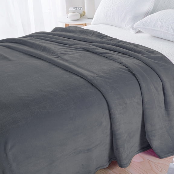 HBYJLZYG Color Flannel Blanket Coral Flannel Blanket Fleece Blanket Gift Blanket Plain Cover Blanket Yoga Blanket, Suitable For Rooms With Refrigeration For Long P