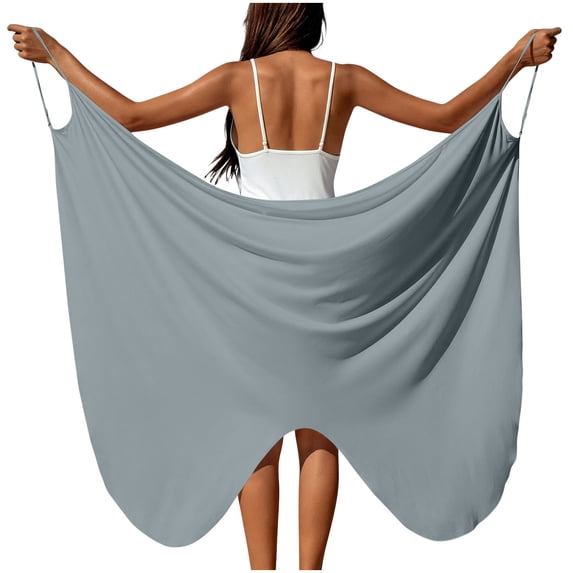 HBYJLZYG Convertible Butterfly Beach Wrap for Women, Sheer Sarong Scarf with Tie Straps, Lightweight Cover Up for Swimwear and Vacation Travel
