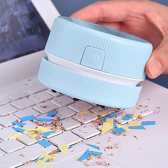 HBYJLZYG Desktop Vacuum Cleaner Mini Desktop Duster Computer Keyboard Car Vacuum Cleaner Gift Suitable for Home School Office Usb Rechargeable, Kitchen Storage Organization