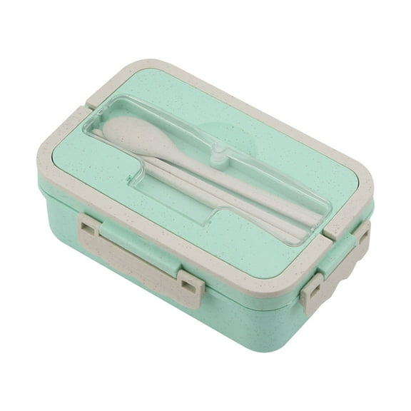 HBYJLZYG Double-layer Bento Box Japanese-style Microwave Lunch Box Office Worker Reducing Meal Divided Lunch Box