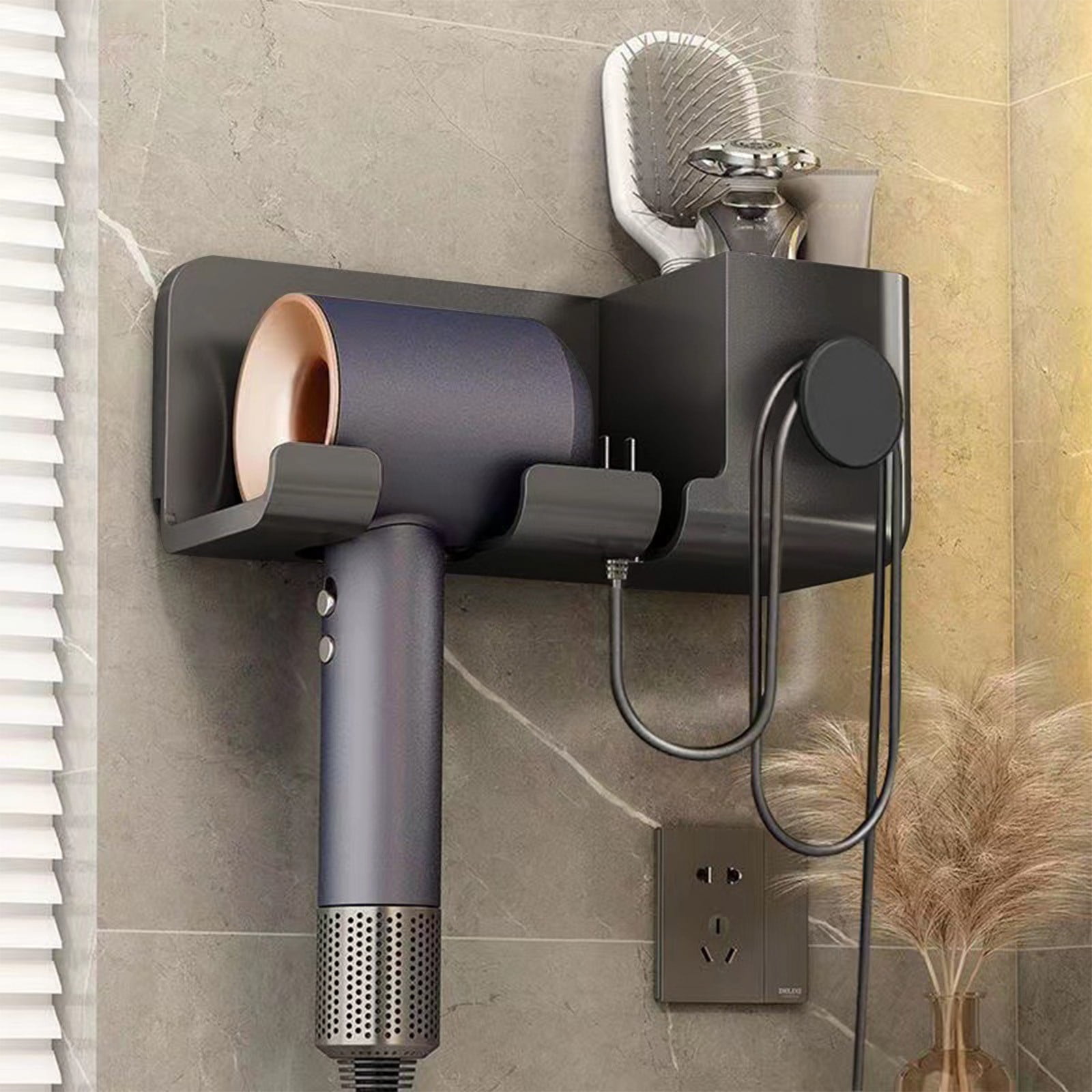 HBYJLZYG Hair Tool Organizer-Bathroom Organizer For Hair Tools ...