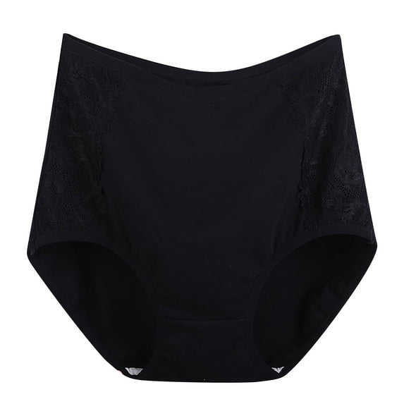 HBYJLZYG High Waist Briefs Underwear For Women Full Coverage Underwear Ladies Basis Cotton Panties Hip Lifting Breathable Soft Stretchy Women's Plus