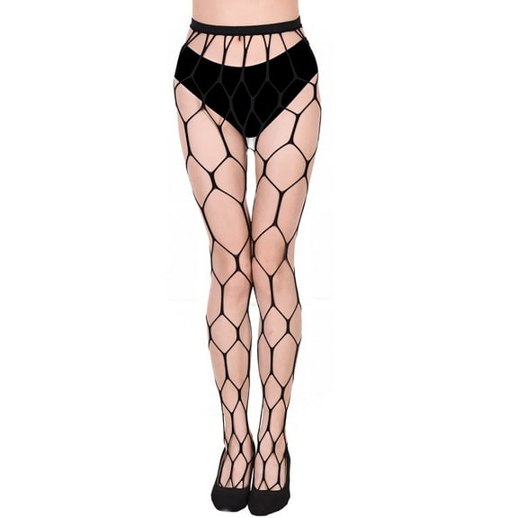 HBYJLZYG Hollow Bodysuit Pantyhose, Black Tights For Women Comfy Fishnet Soft High Waisted Tights Lingerie Transparent Erotic Pantyhose