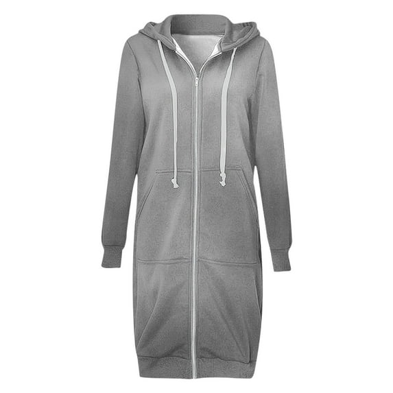 HBYJLZYG Hoodies Cardigans Sweaters Gradient Sweatshirt Jacket Long Coat, Women Loose Long Sleeve Hoodie Tops Winter Coats For Women